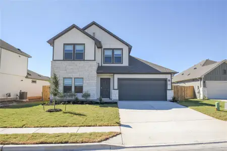 New construction Single-Family house 156 Ayres Horn, Cedar Creek, TX 78612 plan Martin - image