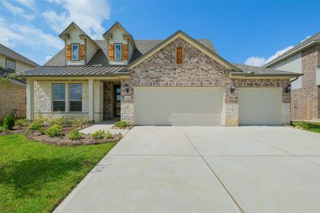 New construction Single-Family house 31431 Greenville Creek Ln, Hockley, TX 77447 The Austin- photo 0