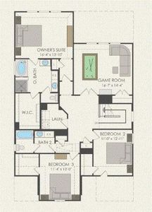 Pulte Homes, Saddlebrook floor plan