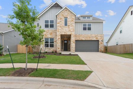 New construction Single-Family house 185 Horseshoe Cv, Kyle, TX 78640 Orchid- photo 0