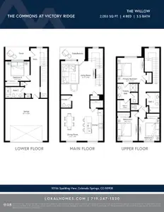 New construction Townhouse house 2244 Peridot Loop Hts, Colorado Springs, CO 80908 plan Nolan - image 4