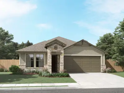 New construction Single-Family house 114 Holmby Dr, Hutto, TX 78634 plan The Hughes (841) - image