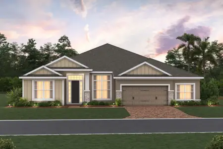 New construction Single-Family house 3310 Wolf Lake Ave, Apopka, FL 32712 plan Brookhaven Fl - image
