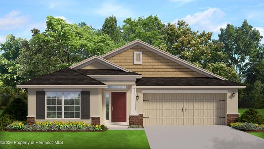 New construction Single-Family house 11619 Grace Rd, Weeki Wachee, FL 34614 plan 1720 - image
