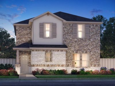 New construction Single-Family house 129 Maple Hedge Rd, Hutto, TX 78634 plan The Santa Fe (762) - image