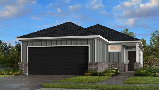 New construction Single-Family house 21902 Red Lantana Trail, Hockley, TX 77447 Tempo- photo 0