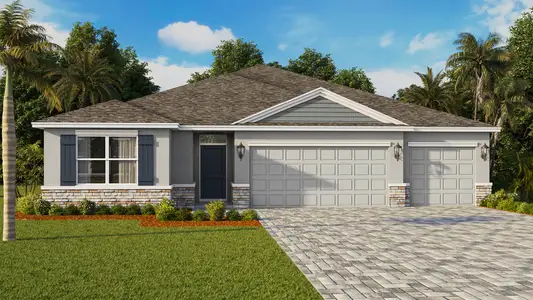 New construction Single-Family house 2672 Indian River Pkwy, Mims, FL 32754 plan Covington - image