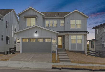 New construction Single-Family house 6503 Bridlespur St, Castle Pines, CO 80108 plan 4073 Merrick Elevation A - Modern Farmhouse - image