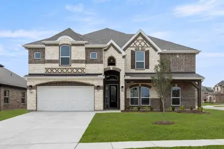 New construction Single-Family house 341 Loretta Ln, Burleson, TX 76028 plan Brentwood 3F (w/Media) - image