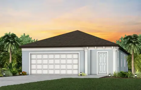 New construction Single-Family house 3362 Yellow Leaf Cir, Spring Hill, FL 34609 plan Crescent - image