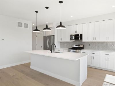 Quartz countertops and LG appliances