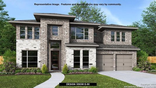 New construction Single-Family house 1713 Weissen Wy, Seguin, TX 78155 plan 3593W - image