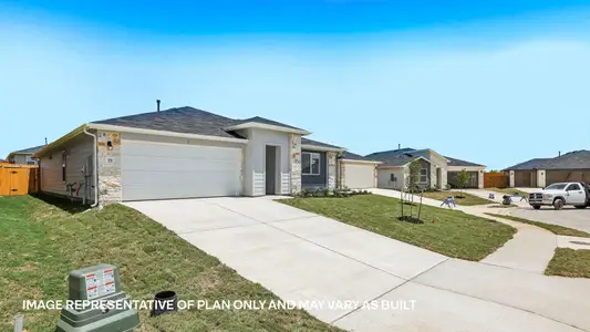 New construction Single-Family house 451 Mountain Pea Rd, Kyle, TX 78640 plan The Glendale - image
