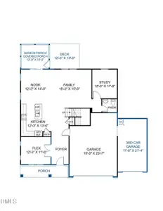 New construction Single-Family house 44 Cribbs Ln, Middlesex, NC 27557 plan Curie - image 3