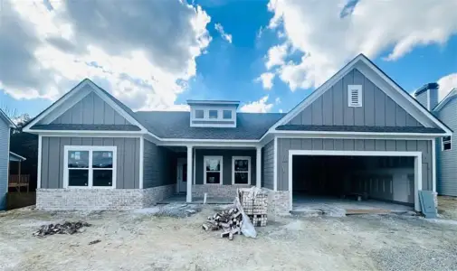 New construction Single-Family house 126 Harmony Farms Orch, Eatonton, GA 31024 plan (GA)Everett A 2 Front Entry - image