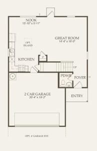 Centex Homes, Pierce floor plan