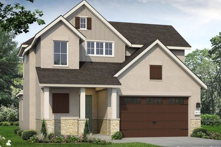 New construction Single-Family house 600 C-Bar Ranch Trl, Unit 48, Cedar Park, TX 78613 plan Cross Creek 2072 - image