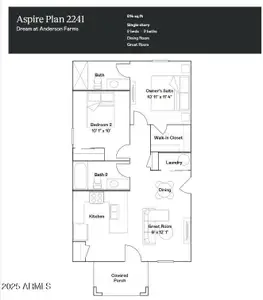 New construction Single-Family house 36108 W Maddaloni Ave, Maricopa, AZ 85138 plan Aspire Plan 2241 - image