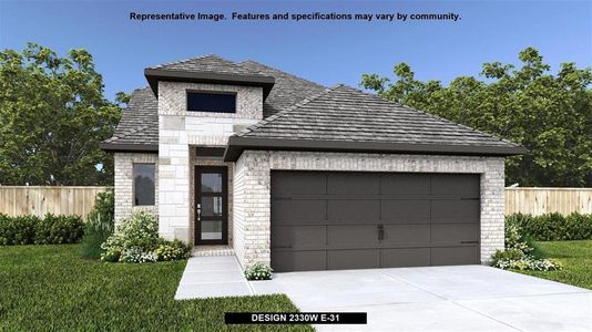 New construction Single-Family house 338 Langhorne Bnd, Liberty Hill, TX 78642 2330W- photo 0