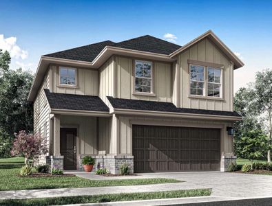 New construction Single-Family house 7515 Primrose Myrtle Ln, Cypress, TX 77433 plan Guadalupe - image