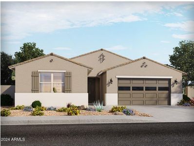 New construction Single-Family house 36834 W La Paz Street, Maricopa, AZ 85138 Kellen- photo 0