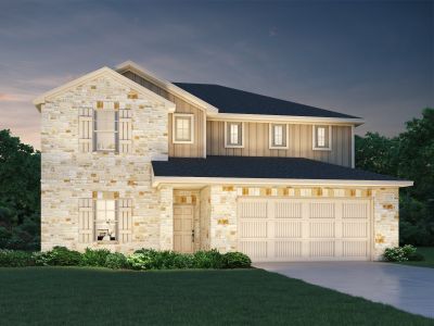 New construction Single-Family house 125 Skyview Farm Ln, Liberty Hill, TX 78642 plan The Kessler (C454) - image