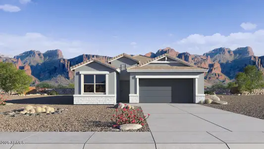 New construction Single-Family house 5505 E Button Ln, San Tan Valley, AZ 85140 plan Easton - image