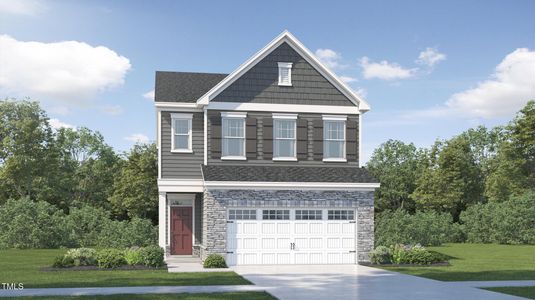 New construction Single-Family house 146 Beachcomber Dr, Lillington, NC 27546 Oakley II- photo 0