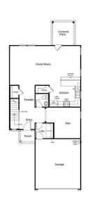 This floor plan features 3 bedrooms, 2 full baths, 1 half bath and over 2,100 square feet of living space.