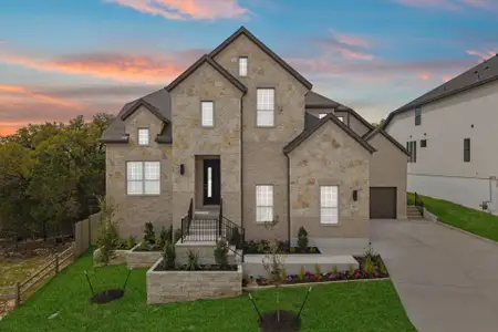New construction Single-Family house 1814 Crimson Sunset Dr, Georgetown, TX 78628 plan Kaufman - image