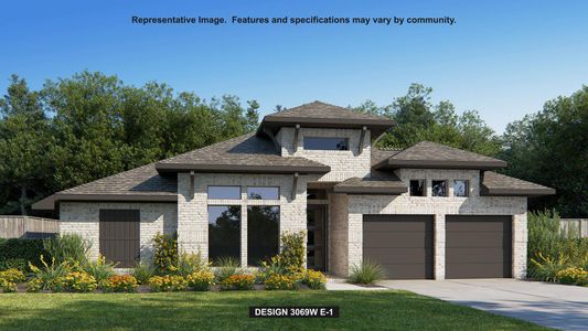 New construction Single-Family house 201 Winterberry Wy, Georgetown, TX 78633 plan 3069W - image