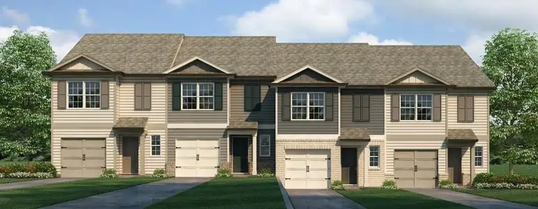 New construction Townhouse house 2019 Roseleigh Dr, Douglasville, GA 30134 plan Pearson II - image