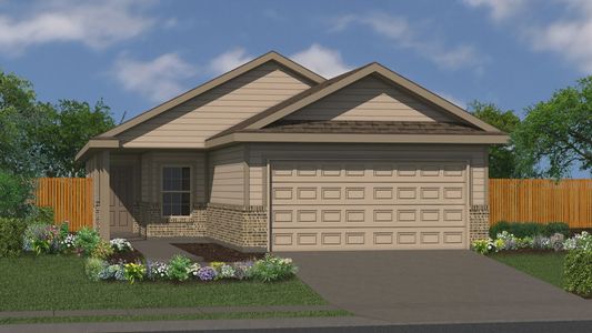 New construction Single-Family house 10318 Eve Gardens, San Antonio, TX 78224 The Alpine- photo 0