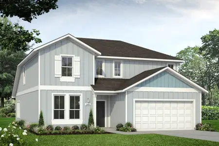 New construction Single-Family house 13408 Roughstock Wy, Mustang Ridge, TX 78610 plan Durango 2460 - image