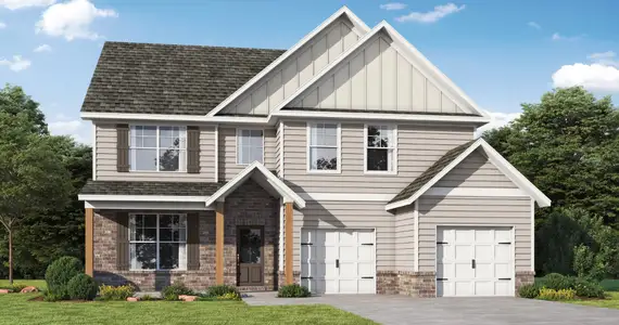 New construction Single-Family house 918 Mirror Lake Pkwy, Villa Rica, GA 30180 plan Kathleen Tandem - image