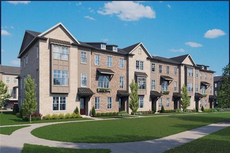 New construction Townhouse house 3252 Brunel Ln, Unit 18, Peachtree Corners, GA 30092 plan The Grayson III - image