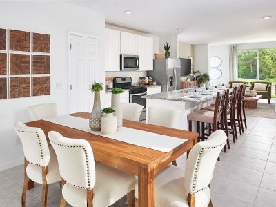 Dining Room modeled at Lake Denham Estates.