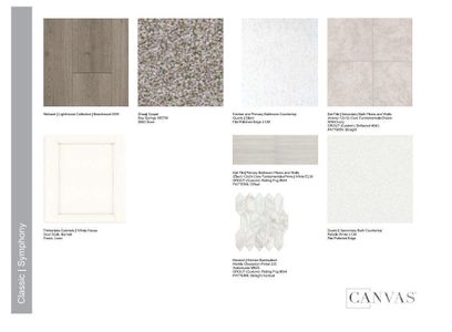 Design Selections.Home is under construction, selections subject to change.