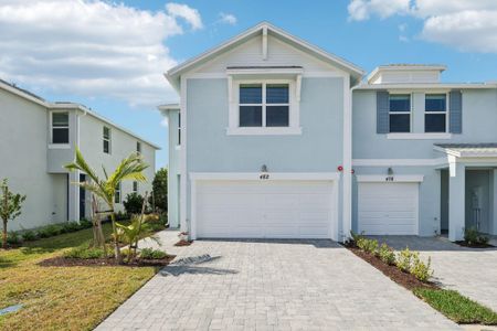 New construction Townhouse house 482 Salisbury Cir, Fort Pierce, FL 34982 Sandpiper End- photo 0