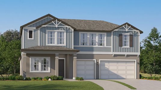 New construction Single-Family house 9518 Cairn Ct, Land O' Lakes, FL 34637 plan Rainer - image