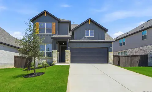 New construction Single-Family house 12429 Dime Box, San Antonio, TX 78253 plan Needham - image