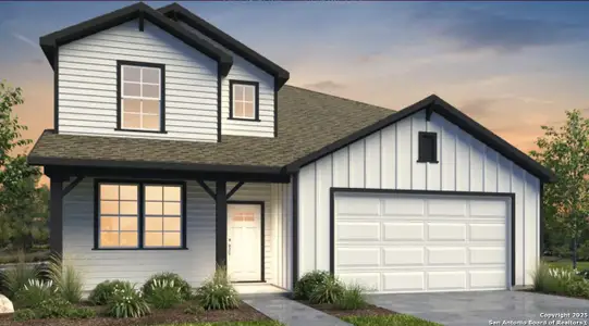 New construction Single-Family house 1507 Upwell Crk, New Braunfels, TX 78130 plan Stream View - image