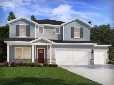 New construction Single-Family house 376 Barrow Meadows Dr, Zebulon, NC 27597 plan Johnson - image