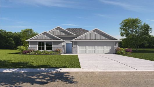 New construction Single-Family house 100 Baby Calf Roping Rd, Jarrell, TX 76537 plan Texas Cali - image