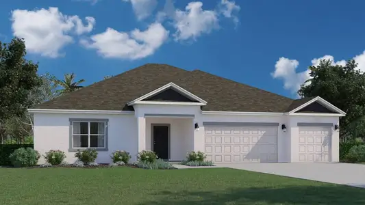 New construction Single-Family house 8540 N Deltona Blvd, Citrus Springs, FL 34434 plan Naples - image