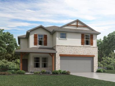 New construction Single-Family house 4933 Hazelnut Ln, Del Valle, TX 78617 The Channing (850)- photo 0