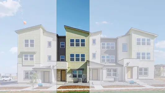 New construction Townhouse house 5423 N Eaton Park Wy, Aurora, CO 80019 plan Crestone - image