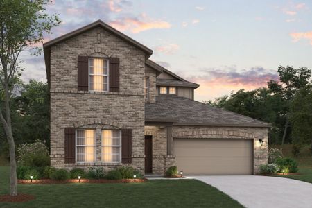 New construction Single-Family house 1189 Limestone Rdg, Seguin, TX 78155 plan Livingston - image
