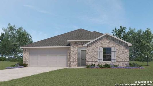 New construction Single-Family house 215 Callado Circle, San Marcos, TX 78666 The Lakeway- photo 0