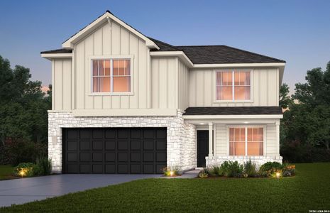 New construction Single-Family house 8215 Brandy Br, San Antonio, TX 78252 plan Enloe - image